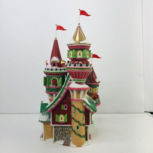 Department 56 Poinsettia Palace 56796 Christmas Village House Castle Decor READ! - Picture 4 of 12